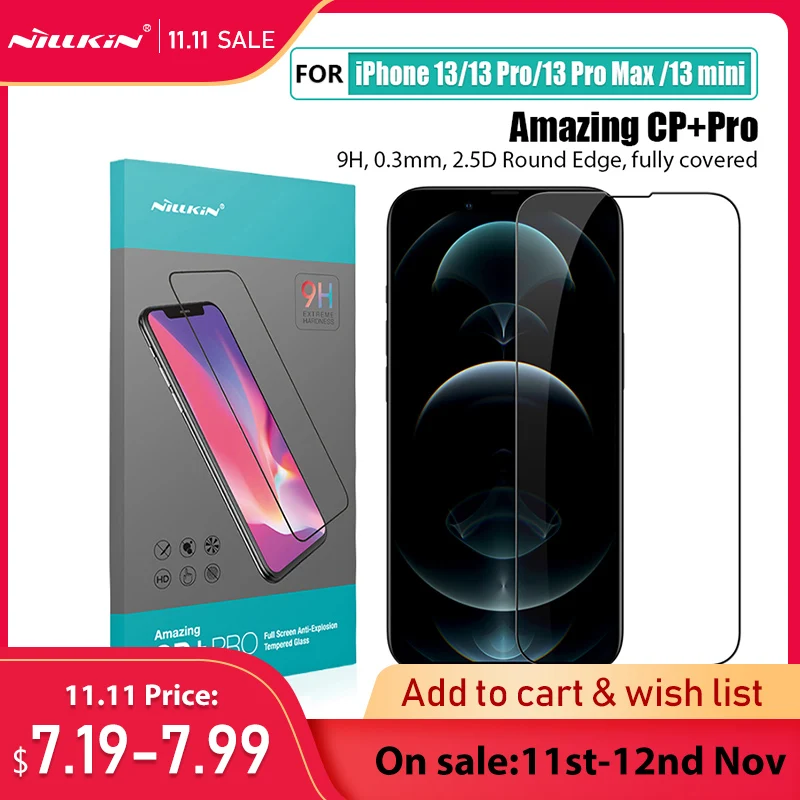 

RYWER для iPhone 13 Pro защита экрана NILLKIN закаленное стекло для iPhone 13/для iPhone 13 Pro Max/для iPhone 13 mini
