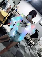 led lighting coat luminous costume creative waterproof clothes dancing led lights coat christmas party clothes
