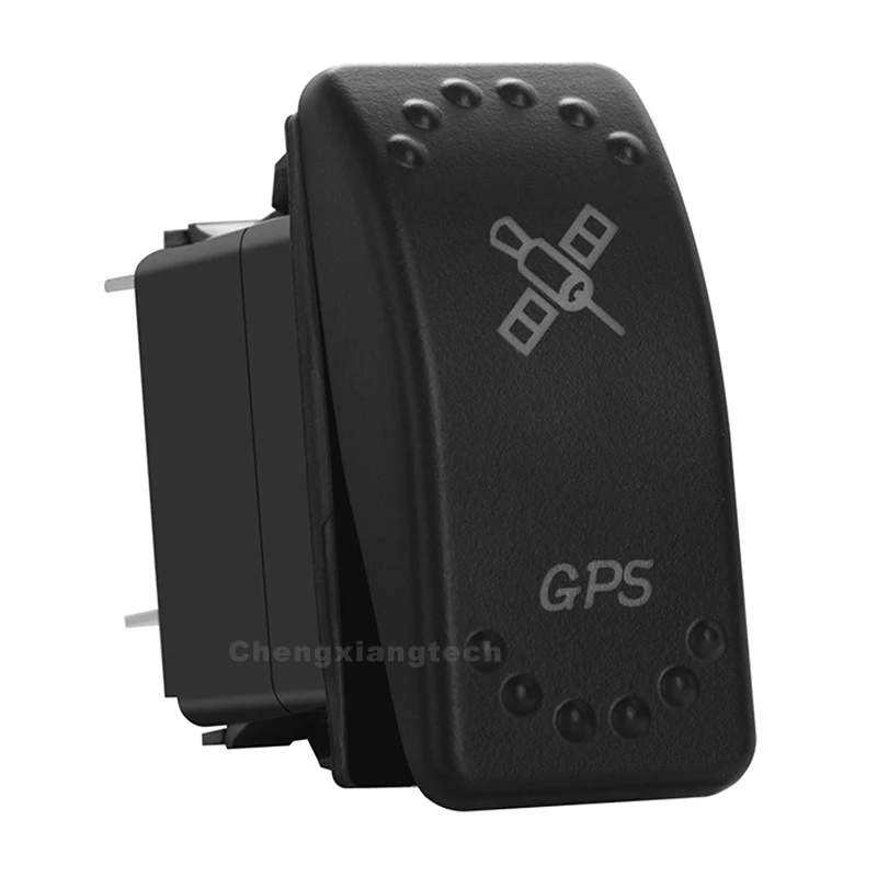 5-контактный выключатель SPST кулисный для автомобиля лодки GPS зеленый