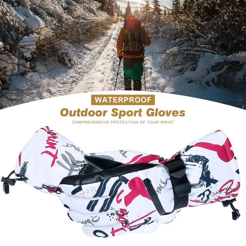 

Ski Winter Heat Glove Ski Gloves Waterproof Windproof Snowboard Gloves For Skiing Cycling Outdoor Sports Men Women Kids