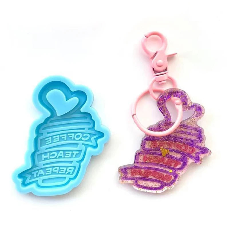 

Любовь Сердце брелок для ключей "мороженое" эпоксидная смола, форма ювелирные изделия кулон силиконовая форма «сделай сам» ремесла пресс-фо...