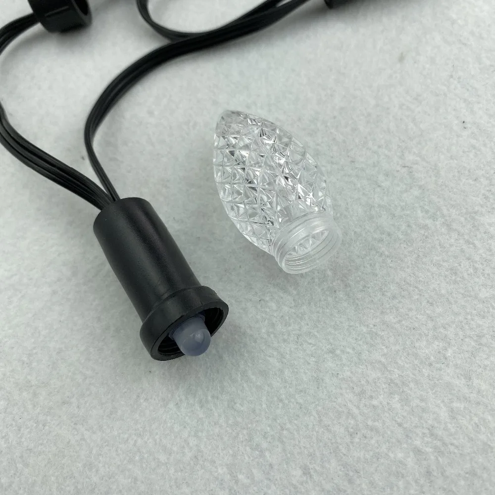 50 узлов адресная RGB C9 DC12V WS2811 Светодиодная Рождественская Пиксельная