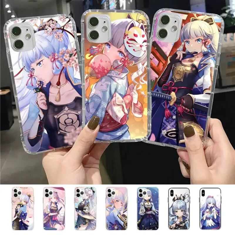 

Genshin Impact Kamisato Ayaka Phone Case for iPhone 11 12 13 mini pro XS MAX 8 7 6 6S Plus X 5S SE 2020 XR case