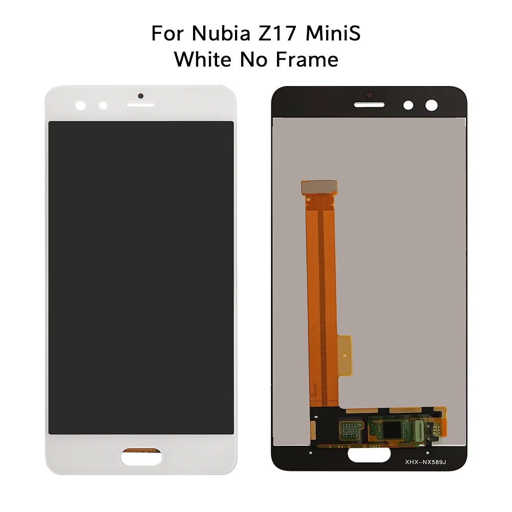 original 5 2 zte nubia z17 mini s nx589j lcd display touch screen digitizer assembly for z17 minis nx589h display replacement free global shipping