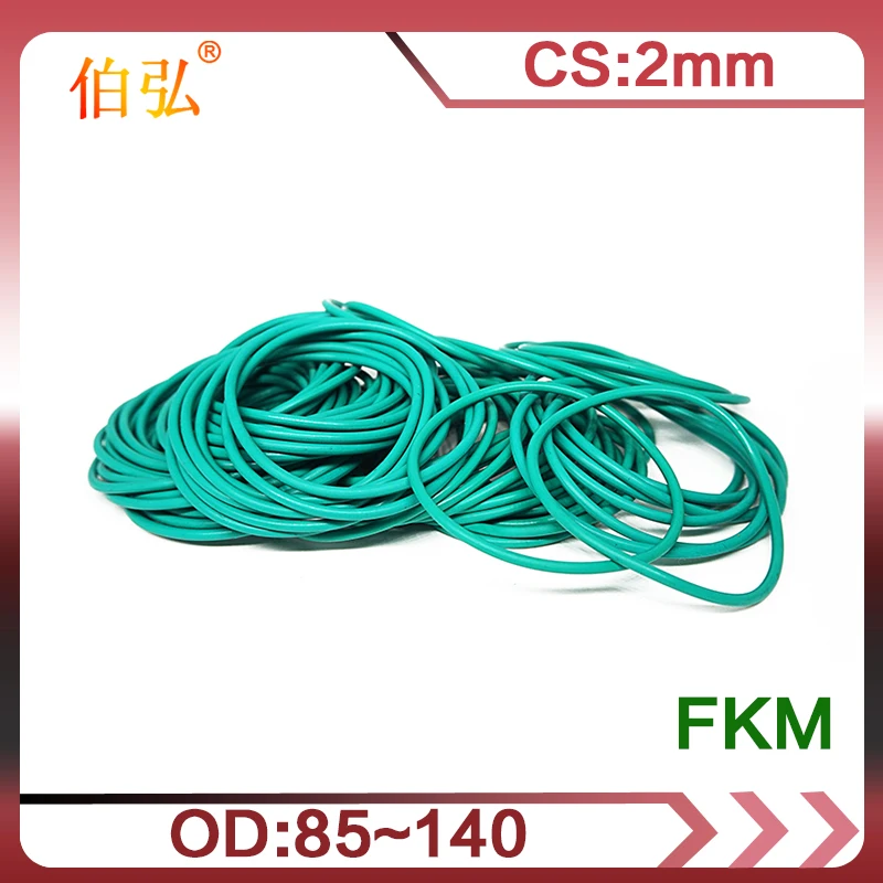 Фторкаучук уплотнительное кольцо 1 шт./лот запечатывание FKM CS 2 мм