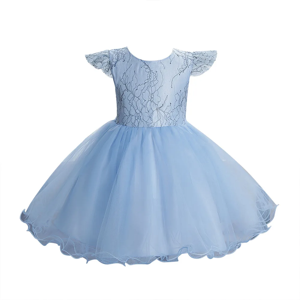 

2021 new girls dresses white lace Flower Boutique Ball Gown Child Girl Princess Dress little girls costume for kids 1 2 3 4 5 6