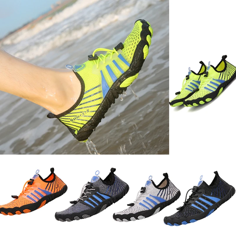 

Elastic shoes Quick Dry Aqua Shoes Plus Size Nonslip Sneakers Women Men Water Shoes Breathable Footwear Light Surfing Beach Sne