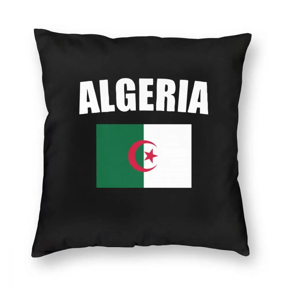 

Algeria Flag Algerien Square Pillow Case Cushions for Sofa Novelty Pillowcover Home Decor