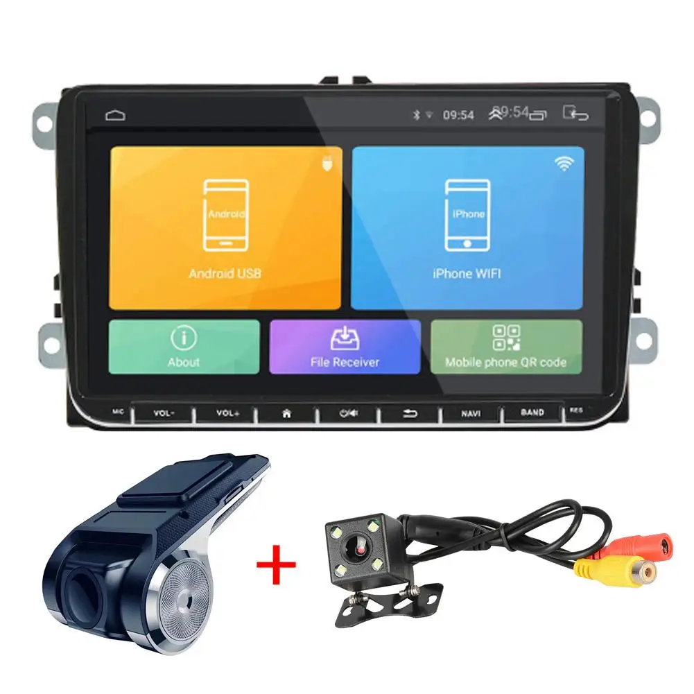 Car GPS Navigation Integrated Machine 9in Android 8.1 BT RDS For VW SKODA GOLF 5 Golf 6 POLO PASSAT B5 B6 JETTA TIGUAN