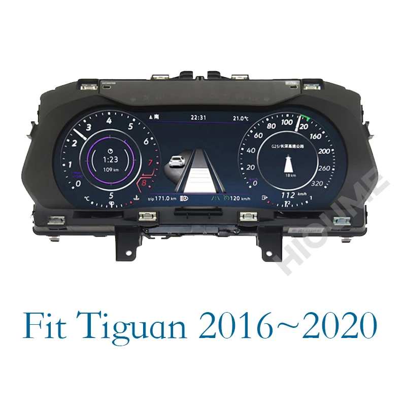 

Car Instrument Cluster Speedometer Gauges Digital Dashboard Panel LCD Monitor Miles For Volkswagen VW Tiguan 2016 -2020