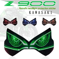for kawasaki z900 2020 2021 2022 z 900 motorcycle 3d front fairing headlight stickers head light protection guard