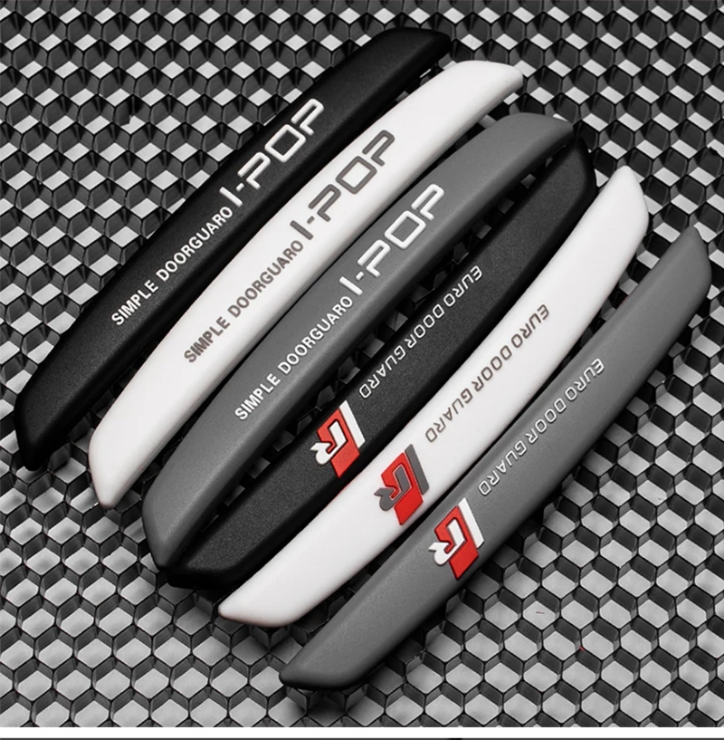 6PCS Auto Car Door Guard Edge Protector Door Anti-collision Sticker Rear View Mirror Anti-scratch Protector Door Trim Accessorie