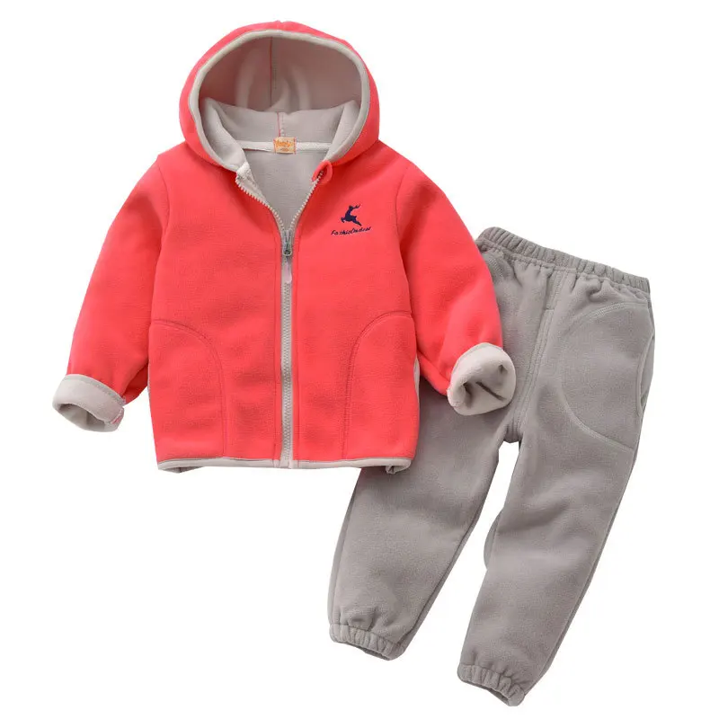 Детская куртка из Полар-флиса весеннее платье с длинными рукавами для девочек