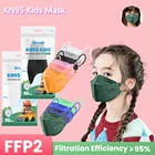 Elough FFP2 Mascarillas FPP2, детская маска для лица FFP2Mask, маска FFPP2, маски для лица, маска для детей, черная маска KN95