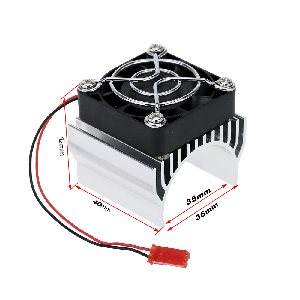 Радиатор двигателя 7020 с охлаждающим вентилятором для радиоуправляемой машины 1/10