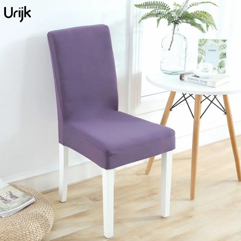 5 шт. высокое качество чехлы для стульев спандекс однотонные цветные на кресла