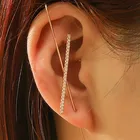 Женские серьги-гвоздики WUKALO, золотистые и Серебристые серьги-гвоздики с кристаллами циркония в форме сердца, ювелирные украшения