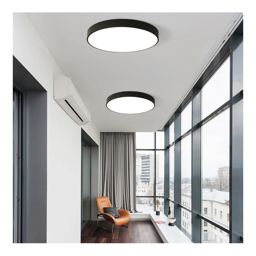 $15.76 indoor ceiling led lights panel Home decoration modern fo living Kitchen Pendant Round lamp Bedroom for dining room fixture