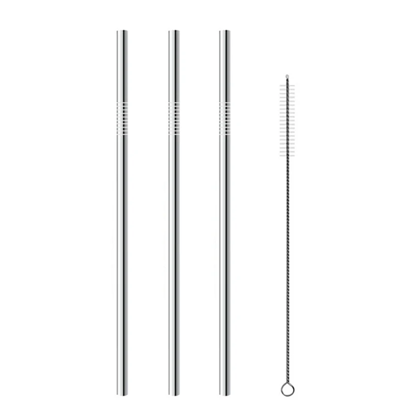 U-Primary color 4pc 2 шт/4 шт красочные соломинки из нержавеющей стали прямые и изогнутые многоразовые фильтры с кистью DIY чайные, кофейные инструменты - Цвет: U-Primary color 4pc