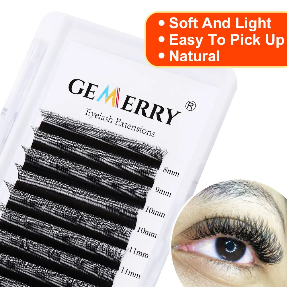 Ресницы GEMERRY YY 3/4D W формы для наращивания ресниц готовые ресницы из искусственной