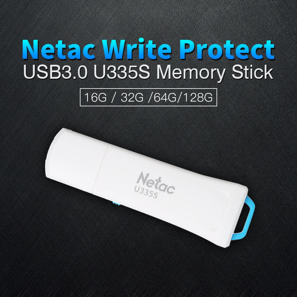 Netac U335S записи защиты безопасности USB флэш-накопитель 3 0 белый Пластик