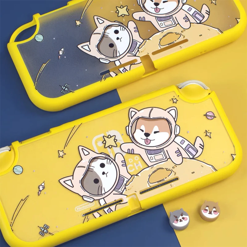 

Cute Cat Dog Soft TPU Case for Nintend Switch Lite Protective Cover Switch lite game Console Case Grip Shell Cover Accessories