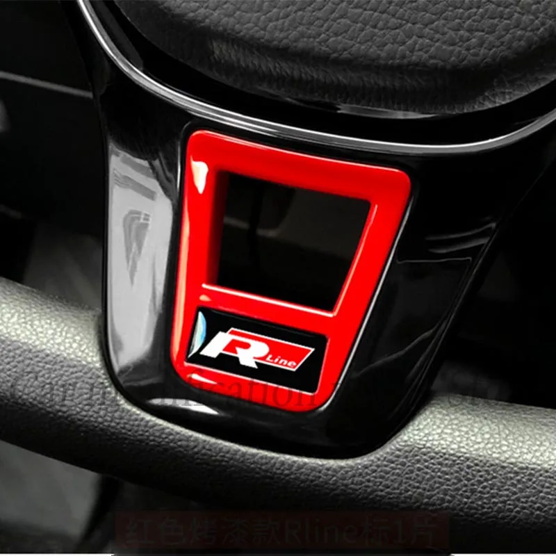 Для VW Teramont Atlas 2017 2018 2019 ABS R Стиль внутренняя Накладка для рулевого колеса