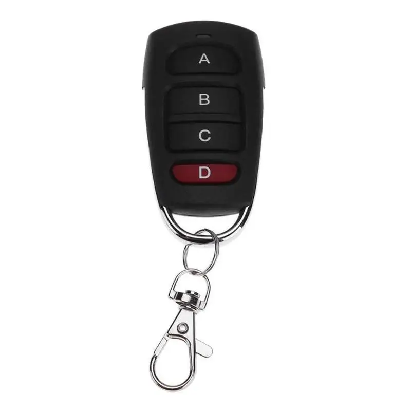 

Copy 433 Mhz Universal Wireless Learning code RF Remote switch For Gate Channel Keys Control Garage 4 Door Q7D4