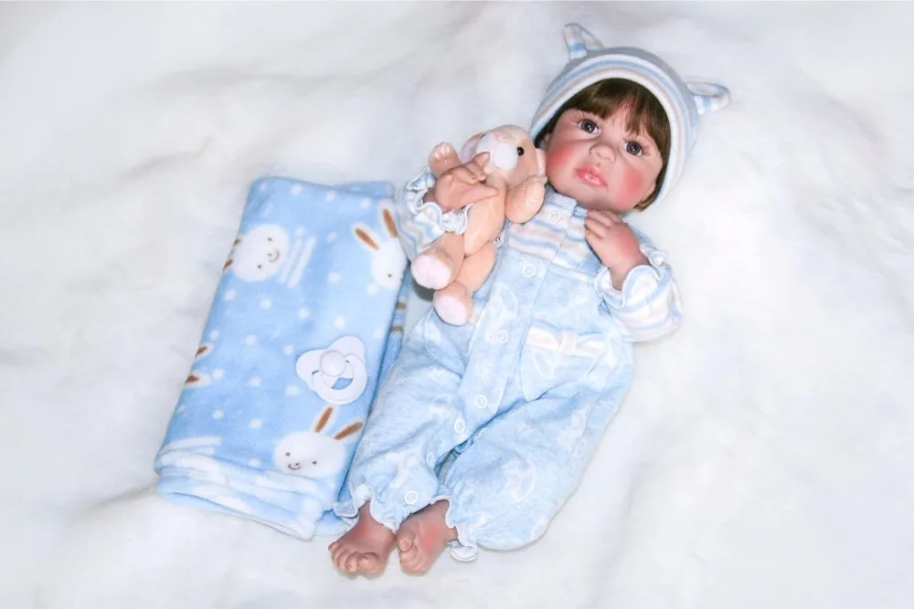 Полностью силиконовая виниловая кукла реборн BZDOLL Реалистичная