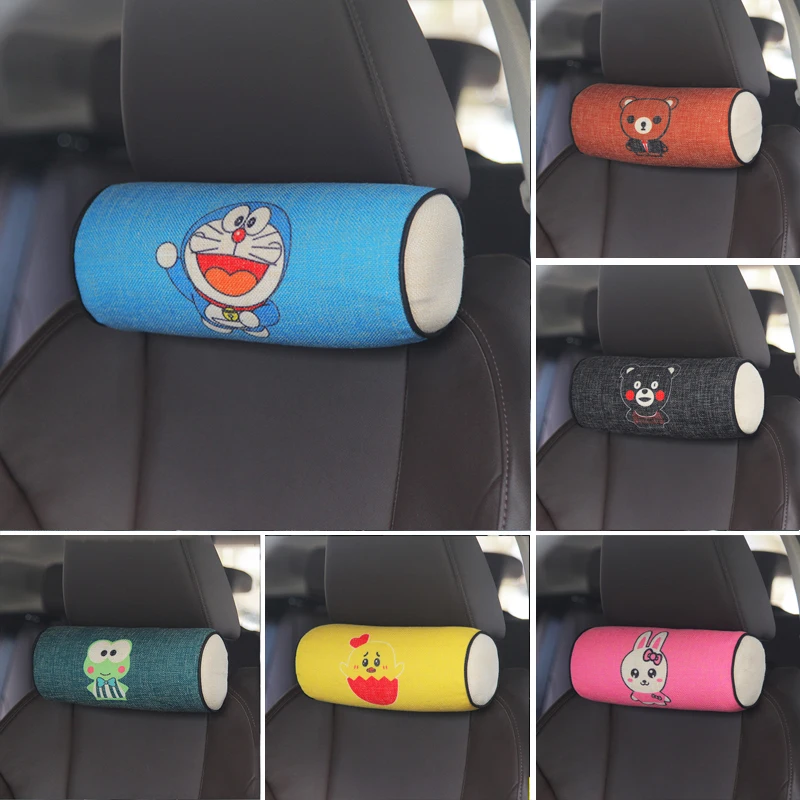

Автомобильный подголовник, мультяшная подушка из хлопка с эффектом памяти, автомобильные принадлежности, автомобильное кресло, аксессуары...