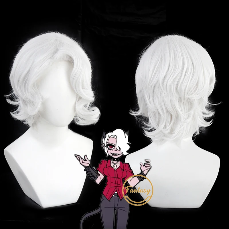 Zdrada игра хеллборд короткий белый косплей термостойкие синтетические волосы