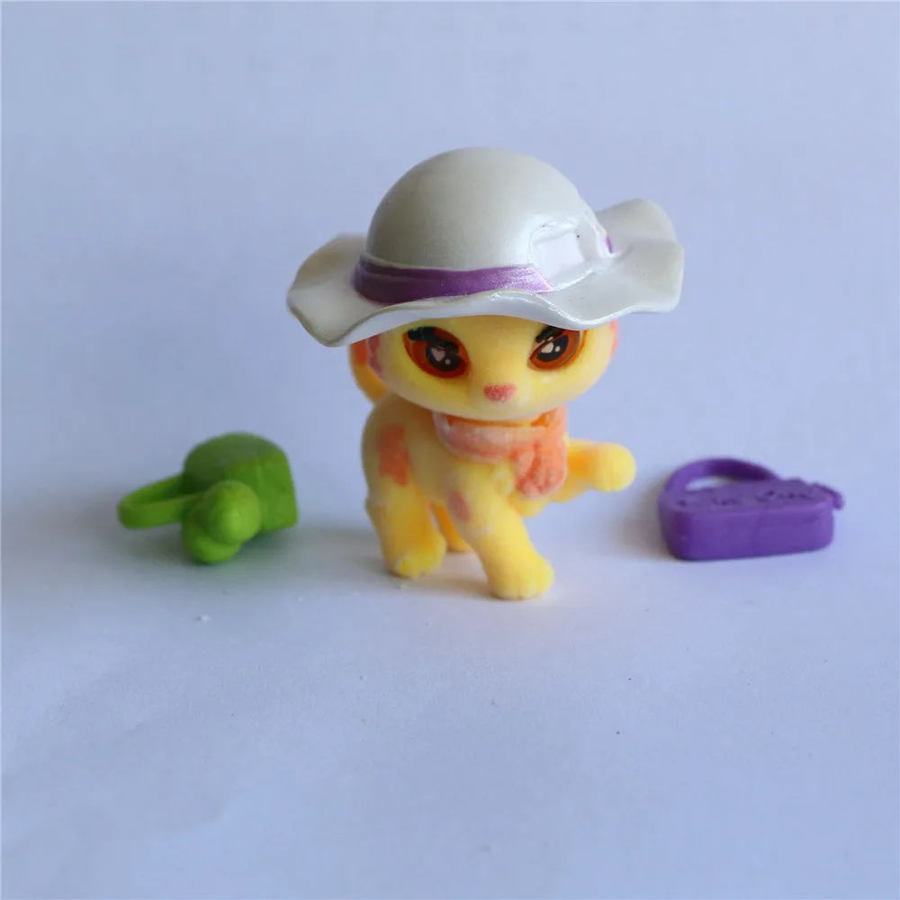 Новый сюрприз Флокирование животное кукла украшение фигурки глаза подвижные