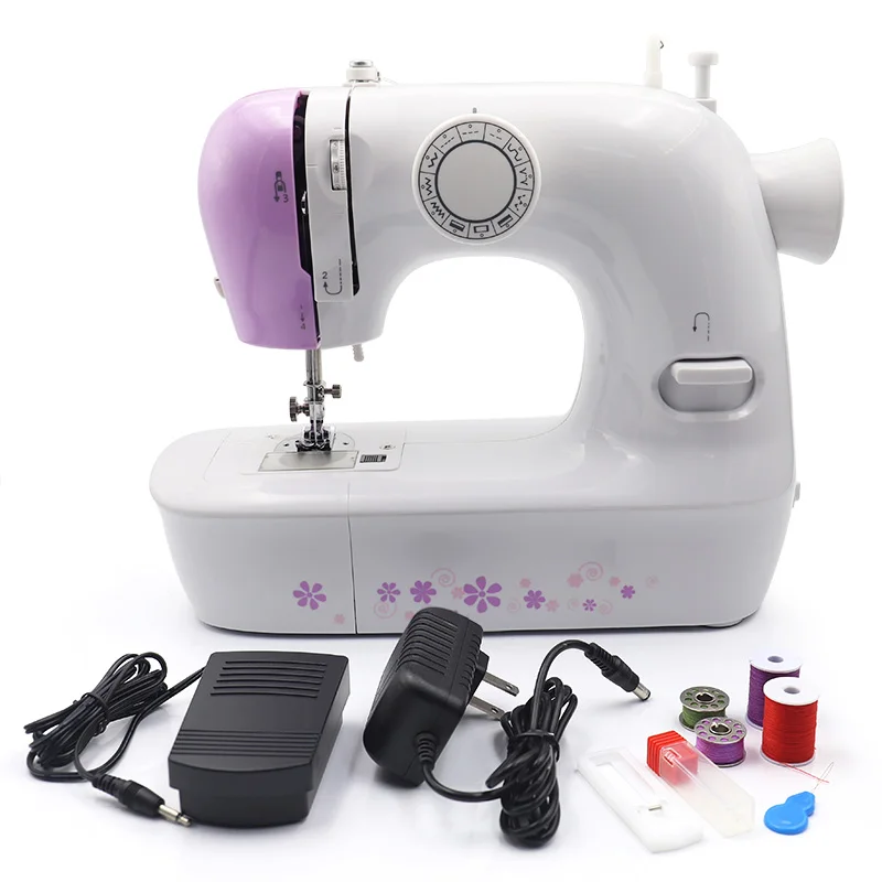 Оптовая продажа 12 стежков многофункциональная швейная машина двойная скорость