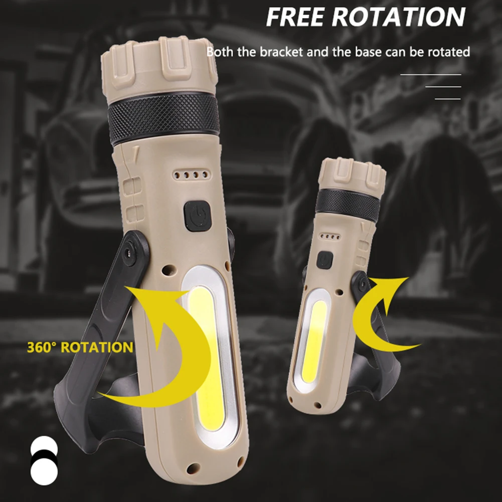 Small USB L2 COB LED Magnetic Work Light Lamp Flashlight Inspect Torch | Освещение