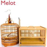 high end luxury wooden bird cage thrush bath cage bird cage plastic fashion and environment friendly simple bird cage large