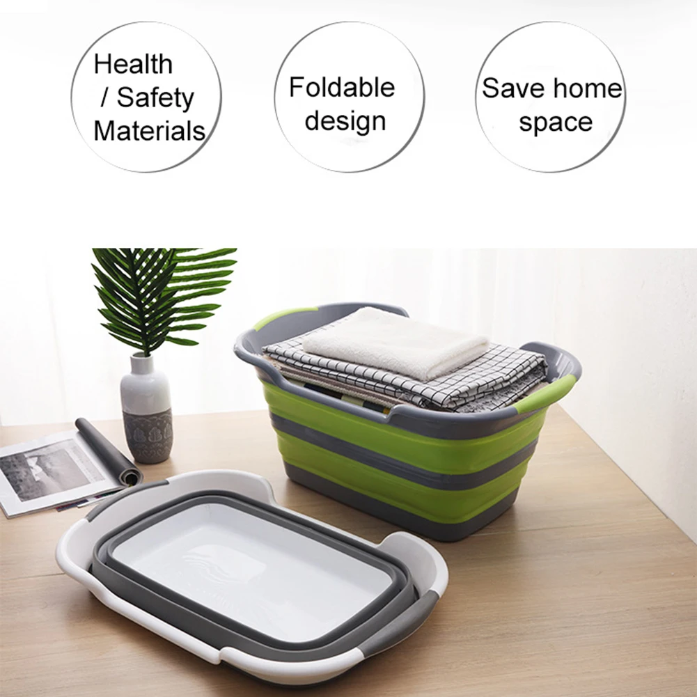 Складная детская Ванна портативная силиконовая Детская ванна аксессуары