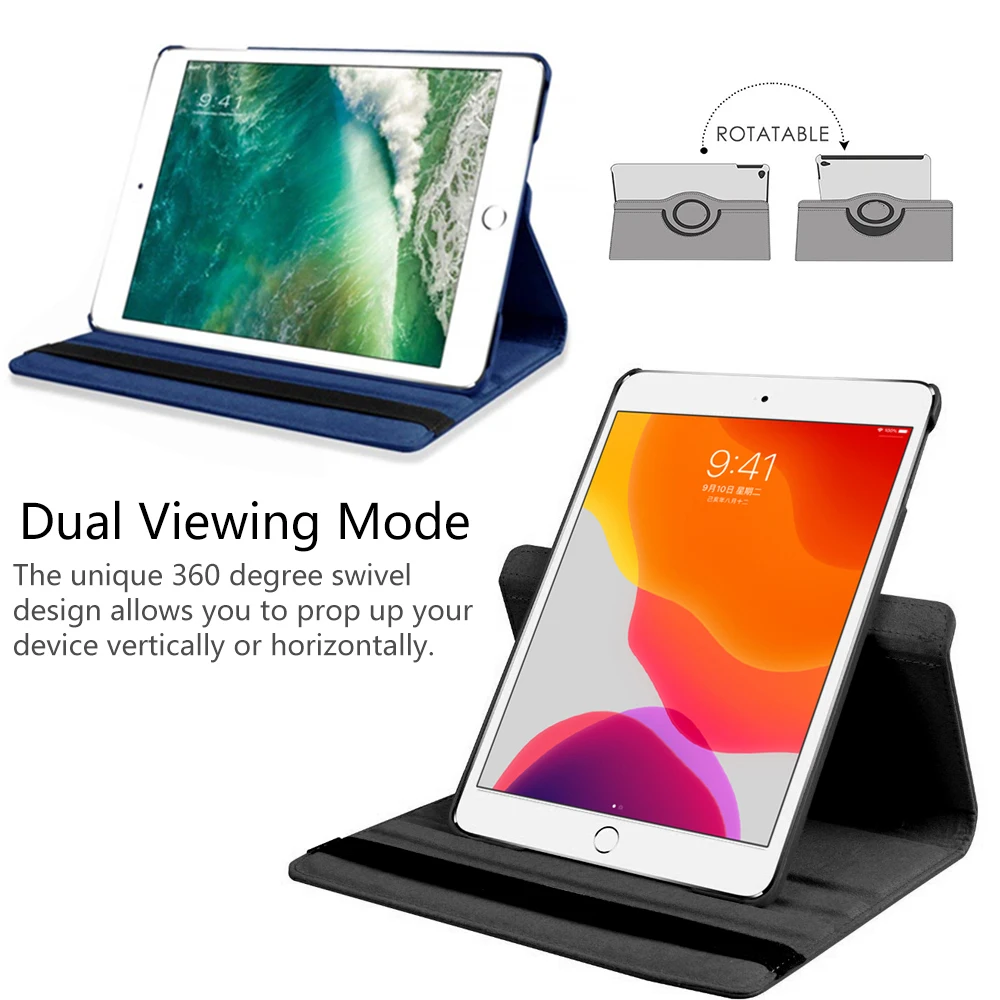 Модный вращающийся на 360 градусов умный кожаный чехол с магнитной откидной