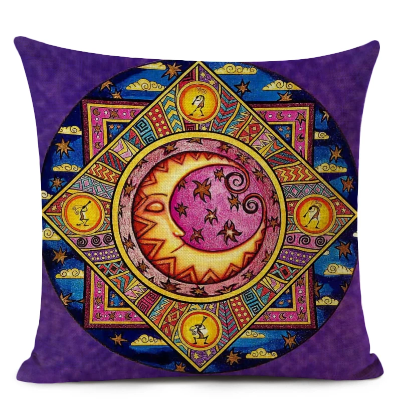 Наволочка Kilim Sun Moon подушка автомобильная льняная Подушка домашний декор для