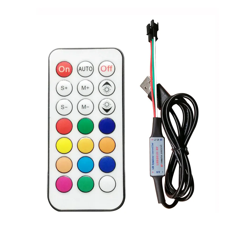 Комплект контроллеров WS2812B 8/16/24/35/45LED Light Ring с 21Key индивидуальной адресацией ИС