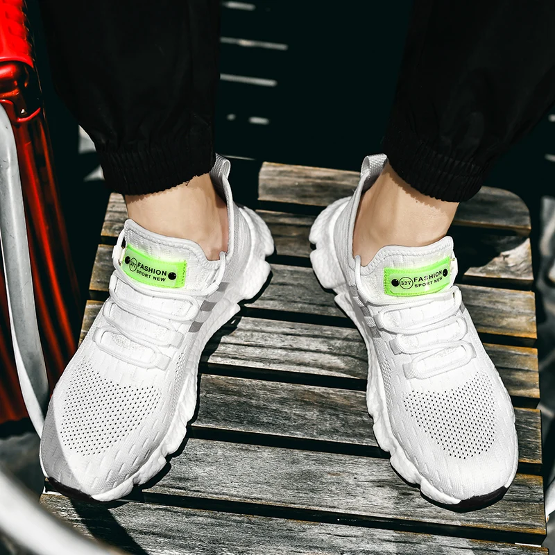 

slipmesh Breathable mens hombre zapatillas 2020 sport casual breathabl de Men comfortable man sneakers on sports Casual Fashion