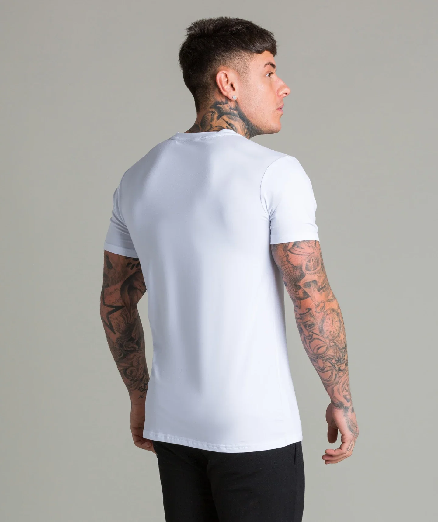 Темный логотип Роза вышивка полосатая Мужская футболка короткий рукав 2019 Лето