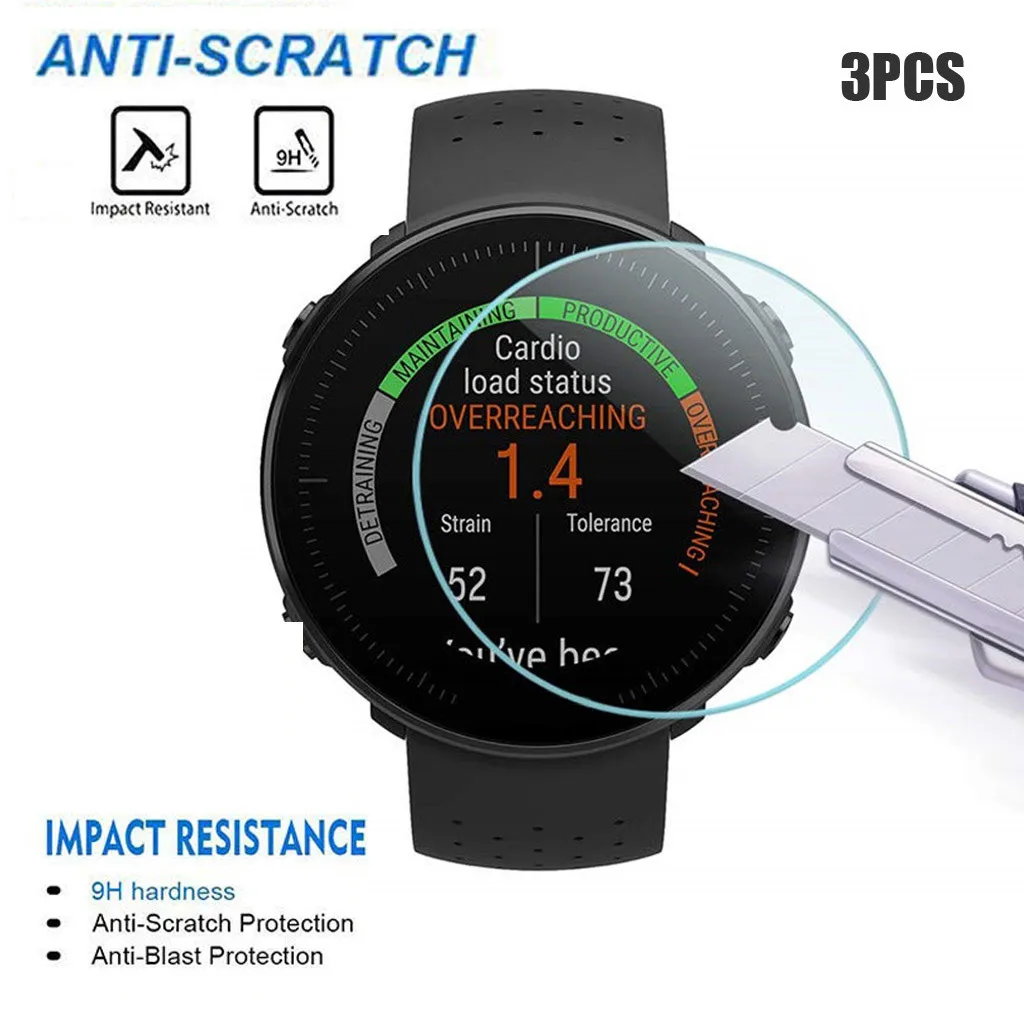 Закаленное стекло для умных часов Polar Vantage V/M 3 шт. 0 мм 2.5D 9H Защита экрана V M защита