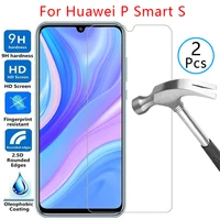tempered glass screen protector for huawei p smart s case cover on psmart smar smat samrt psmarts protective phone coque bag 360