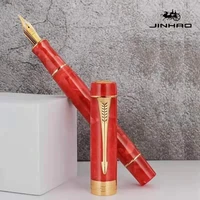 jinhao 100 fountain pen red ink pen f nib converter filler stationery office school supplies writing gift