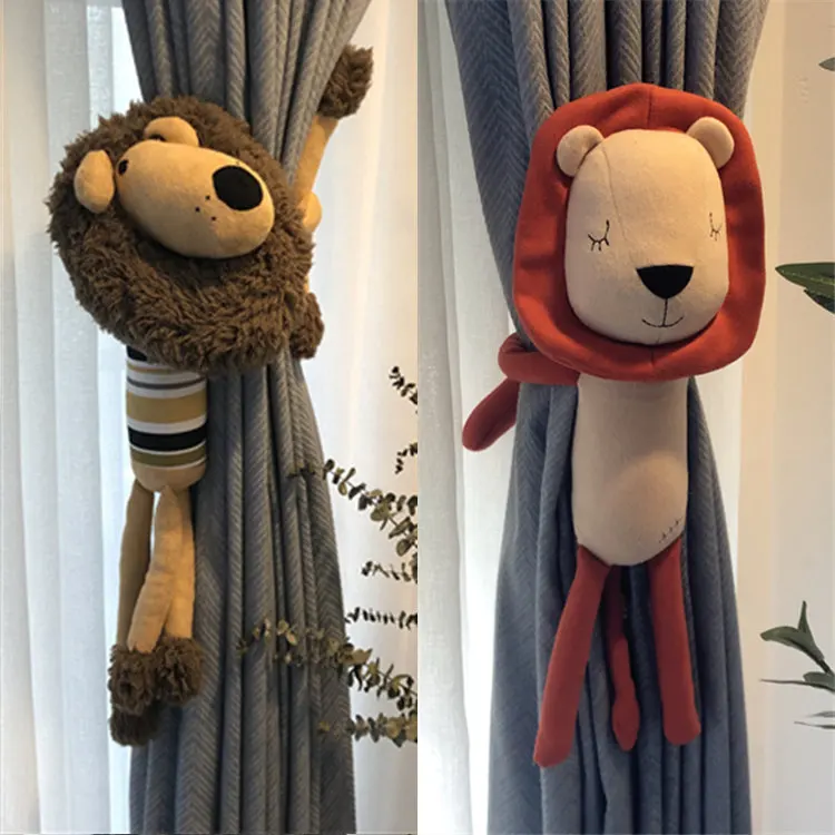 

Cartoon Plush doll curtain buckle bandage simple lovely birthday gift curtain tieback home decoration accessories for bedroom