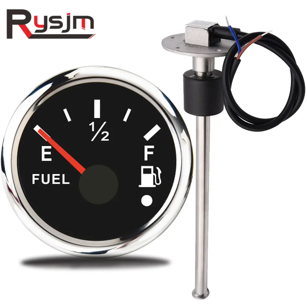 52 мм датчик уровня топлива + Датчик 250 измеритель 0-190 240 ~ 33 Ом сигнал для лодки яхты