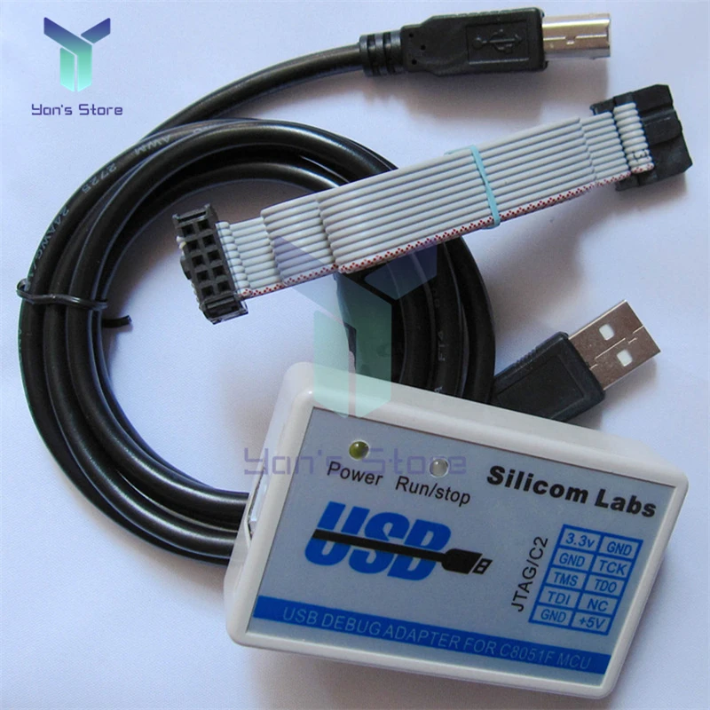 Диагностический программатор и отладочный адаптер USB JTAG/C2 U-EC6/U-EC5/EC3 для микроконтроллеров C8051F с кабелем