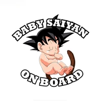 car stickers baby on board goku decals styling accessories motorcycle helmet decal high quality kk vinyl cover scratches pvc
