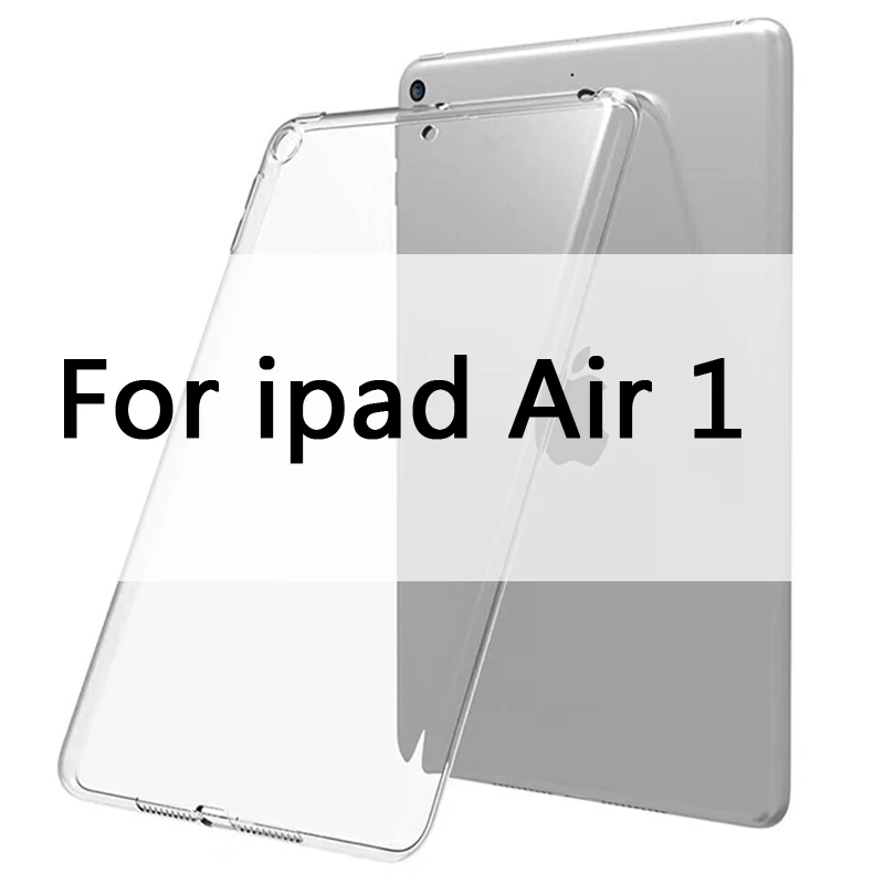 For ipad Air 1 Чехол для iPad 10,2 MiNi 2 3 4 5 TPU Прозрачный Силиконовый противоударный чехол для нового iPad Pro 10,5 Air 1 2 задний Чехол - Цвет: For ipad Air 1