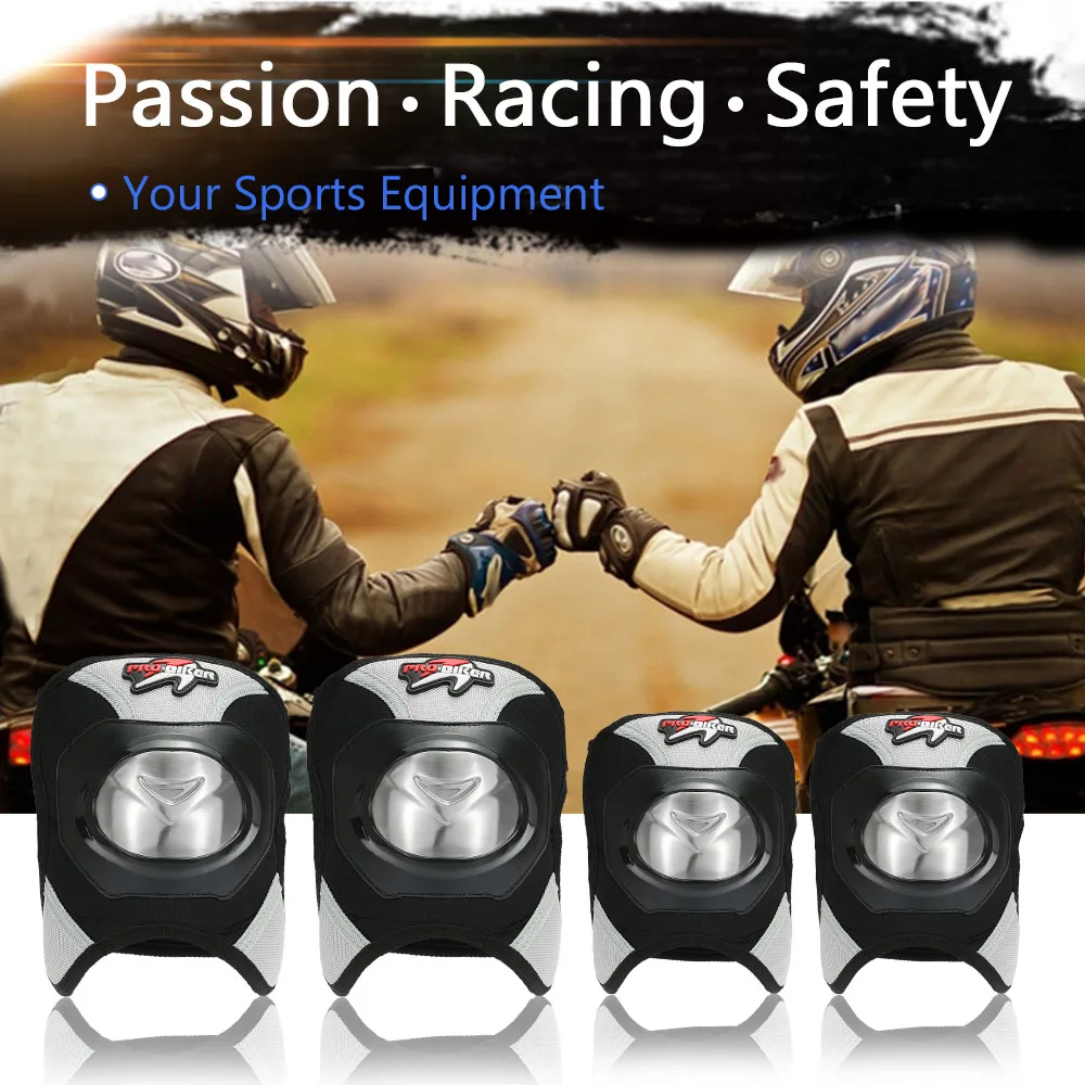 Хит продаж новинка PRO BIKER мотоциклетные Налокотники и наколенники 4 шт. защита для